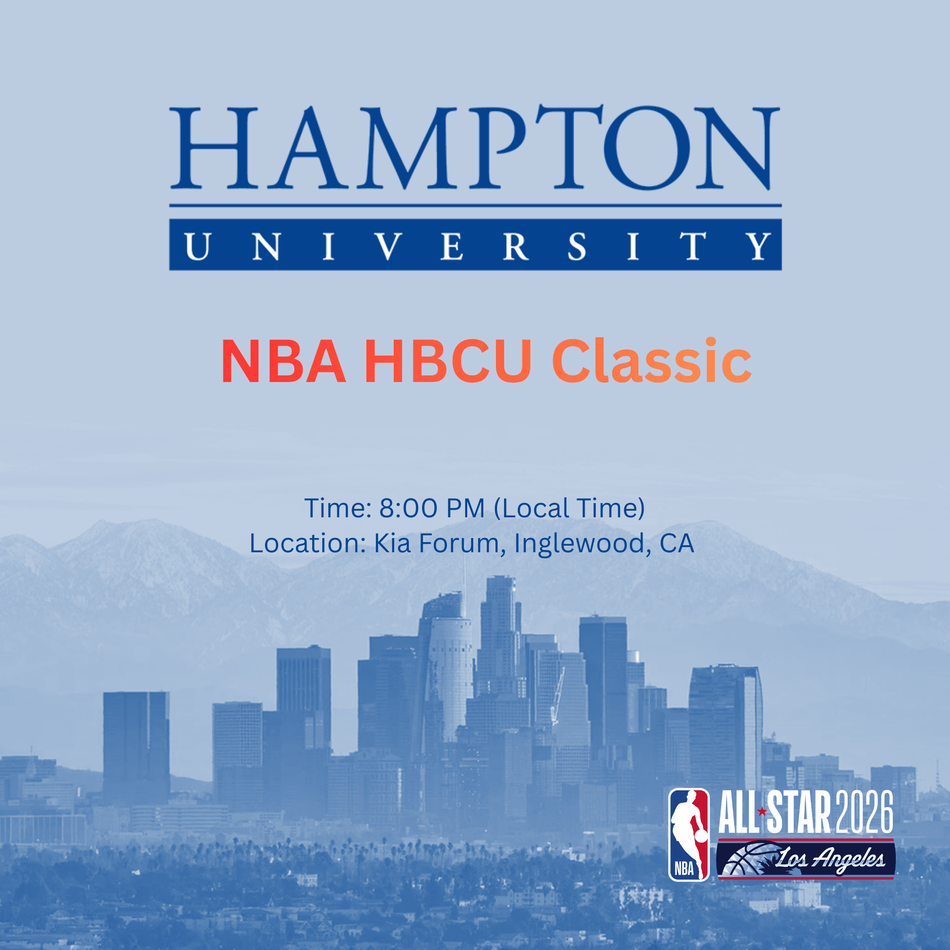 NBA HBCU Classic poster