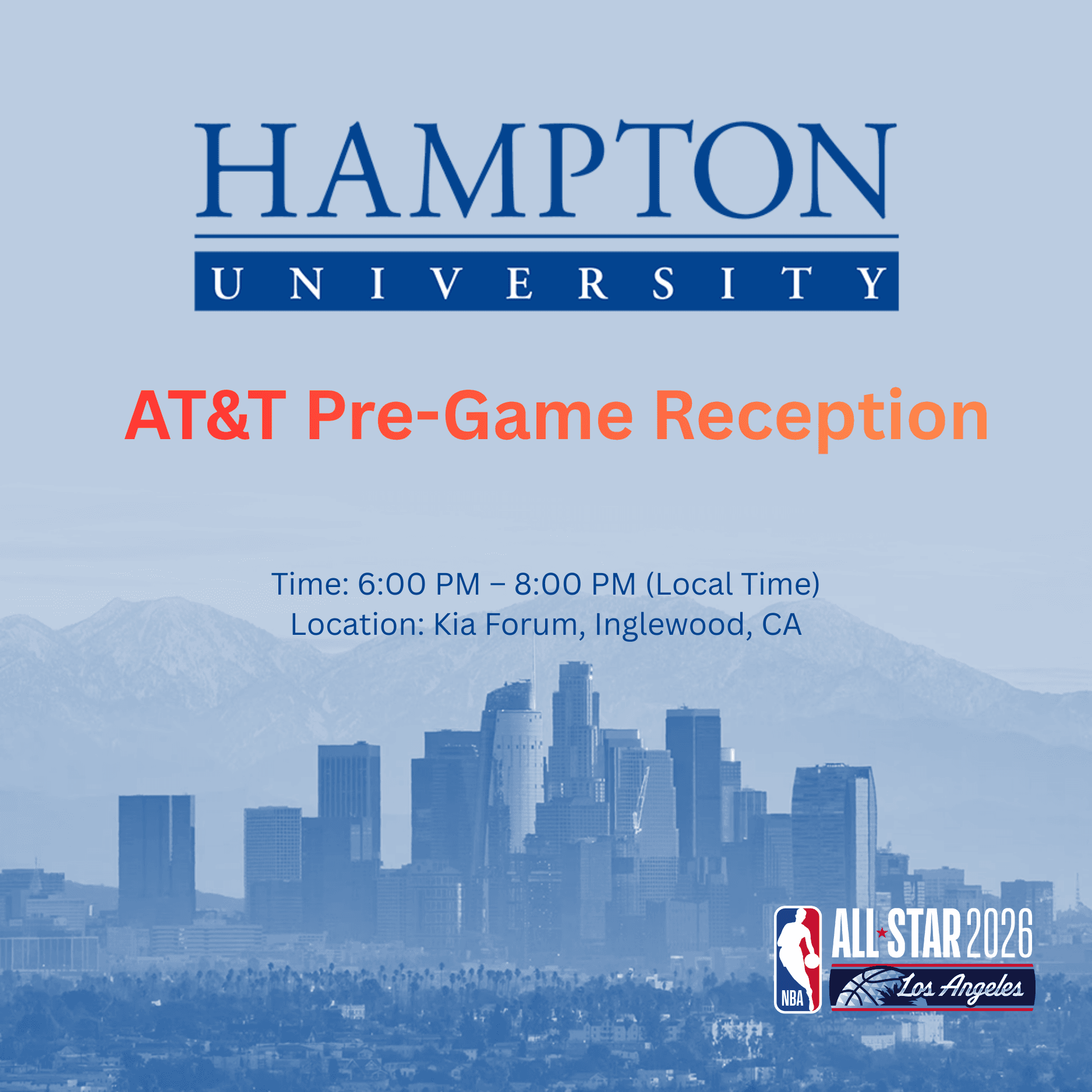 AT&T Pre-Game Reception poster